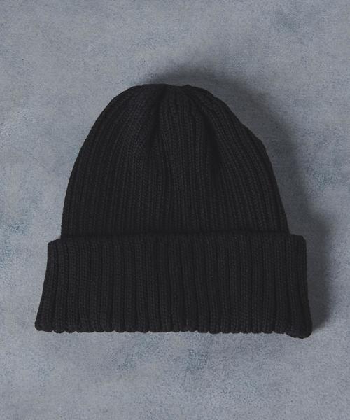 UNITED ARROWS（ユナイテッドアローズ）の「UA ITY リブ ニットキャップ（ニットキャップ/ビーニー・メンズ・ブラック/ダークグレー/レッド/ネイビー・FREE）」の2枚目の写真