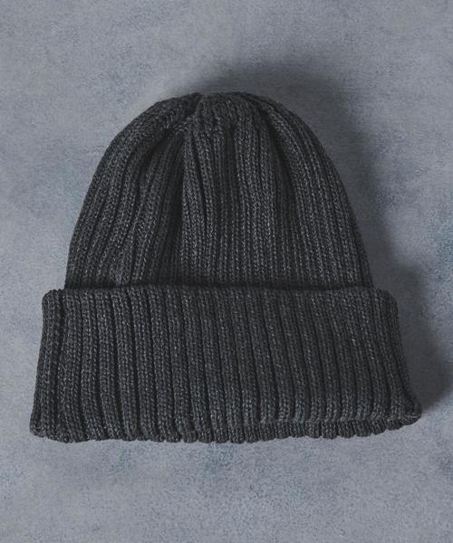 UNITED ARROWS（ユナイテッドアローズ）の「UA ITY リブ ニットキャップ（ニットキャップ/ビーニー・メンズ・ブラック/ダークグレー/レッド/ネイビー・FREE）」の6枚目の写真