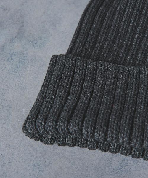 UNITED ARROWS（ユナイテッドアローズ）の「UA ITY リブ ニットキャップ（ニットキャップ/ビーニー・メンズ・ブラック/ダークグレー/レッド/ネイビー・FREE）」の7枚目の写真