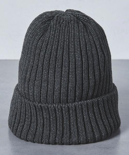 UNITED ARROWS（ユナイテッドアローズ）の「UA ITY リブ ニットキャップ（ニットキャップ/ビーニー・メンズ・ブラック/ダークグレー/レッド/ネイビー・FREE）」の5枚目の写真