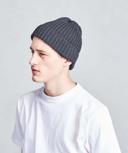 UNITED ARROWS（ユナイテッドアローズ）の「UA ITY リブ ニットキャップ（ニットキャップ/ビーニー・メンズ・ブラック/ダークグレー/レッド/ネイビー・FREE）」の8枚目の写真