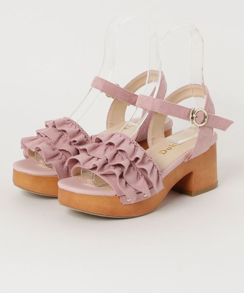 WEGO（ウィゴー）の「WEGO/フリルウッドタイプサンダル（サンダル・レディース・ブラック/レッド/ピンク/その他1・MEDIUM/LARGE）」の10枚目の写真