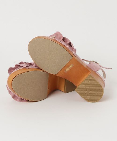 WEGO（ウィゴー）の「WEGO/フリルウッドタイプサンダル（サンダル・レディース・ブラック/レッド/ピンク/その他1・MEDIUM/LARGE）」の6枚目の写真