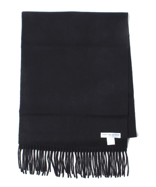 Johnstons of Elgin（ジョンストンズオブエルガン）の「Johnstons/WA000057（マフラー・メンズ・ブルー/オレンジ/レッド系その他/ブラック/ネイビー/グレー・FREE）」の4枚目の写真