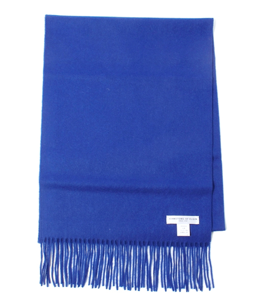 Johnstons of Elgin（ジョンストンズオブエルガン）の「Johnstons/WA000057（マフラー・メンズ・ブルー/オレンジ/レッド系その他/ブラック/ネイビー/グレー・FREE）」の5枚目の写真