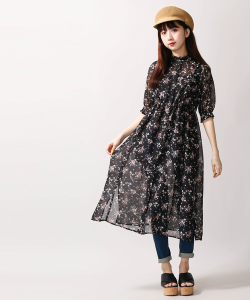 WEGO（ウィゴー）の「WEGO/フラワーガウンワンピース（ワンピース・レディース・その他1/ドット・FREE）」の2枚目の写真