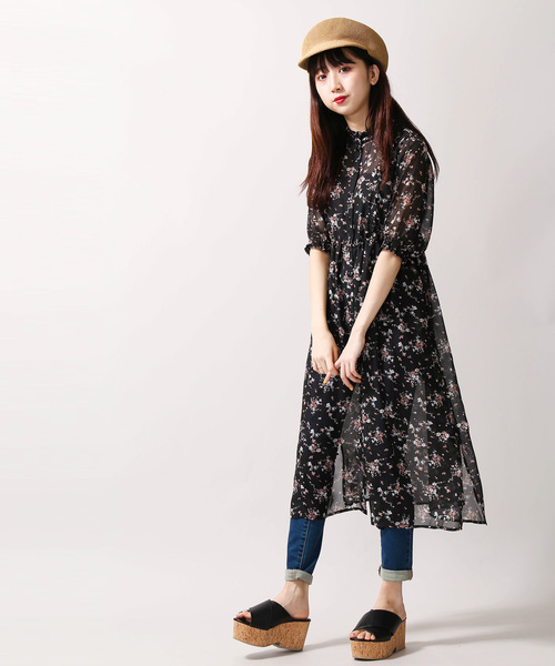 WEGO（ウィゴー）の「WEGO/フラワーガウンワンピース（ワンピース・レディース・その他1/ドット・FREE）」の6枚目の写真