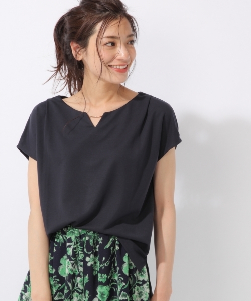 laboratory work(ラボラトリーワーク)の「バー付きプルオーバー(Tシャツ/カットソー・レディース・ホワイト/グリーン/ネイビー/イエロー・MEDIUM)」の1枚目の写真