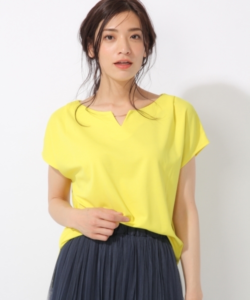 laboratory work(ラボラトリーワーク)の「バー付きプルオーバー(Tシャツ/カットソー・レディース・ホワイト/グリーン/ネイビー/イエロー・MEDIUM)」の4枚目の写真