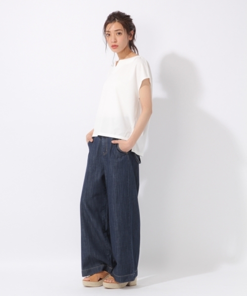 laboratory work(ラボラトリーワーク)の「バー付きプルオーバー(Tシャツ/カットソー・レディース・ホワイト/グリーン/ネイビー/イエロー・MEDIUM)」の19枚目の写真