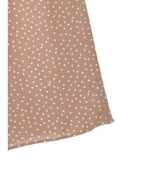 AMERICAN HOLIC（アメリカンホリック）の「・ウエストフリルリボン付とろみワイドパンツ　＊（その他パンツ・レディース・ブラック/カーキ/ネイビー/ドット/ベージュ系その他/キャメル/ストライプ・L/M）」の12枚目の写真