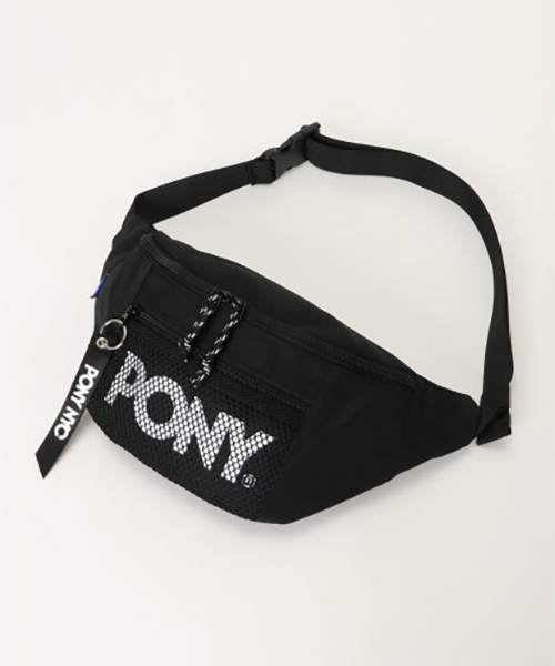 PONY(ポニー)の「【WEB限定】【 PONY】 ポニー ボディバック/ウエストポーチ(ボディバッグ/ウエストポーチ・メンズ・ブラック/その他・FREE)」の2枚目の写真