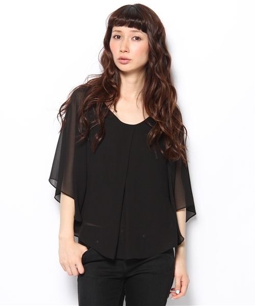 Ray BEAMS（レイビームス）の「△Ray BEAMS / フロントタック バタフライブラウス（シャツ/ブラウス・レディース・オフホワイト/ブラック/ベージュ・ONE SIZE）」の2枚目の写真