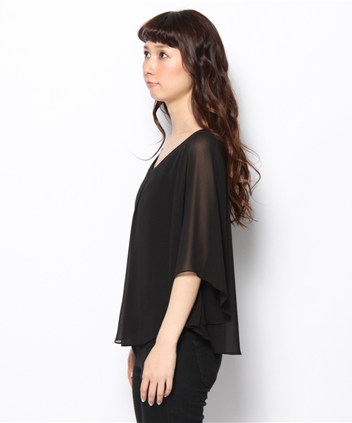 Ray BEAMS（レイビームス）の「△Ray BEAMS / フロントタック バタフライブラウス（シャツ/ブラウス・レディース・オフホワイト/ブラック/ベージュ・ONE SIZE）」の5枚目の写真