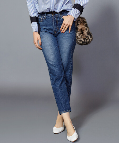 BEAUTY&YOUTH UNITED ARROWS(ビューティアンドユースユナイテッドアローズ)の「【追加予約】BY∴ スリムストレートデニムパンツ(デニムパンツ)」|コバルトブルー
