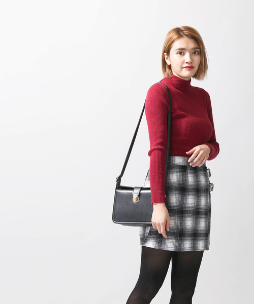 WEGO（ウィゴー）の「WEGO/シャギーチェックミニスカート（スカート・レディース・ブラック系その他2/ブラウン系その他2・FREE）」の6枚目の写真
