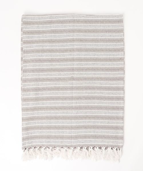 チャイハネ(チャイハネ)の「【チャイハネ】COTTON RUG 大判マルチクロス(インテリア雑貨・レディース・ライトブルー/ベージュ/ネイビー/ブラウン・FREE)」の5枚目の写真