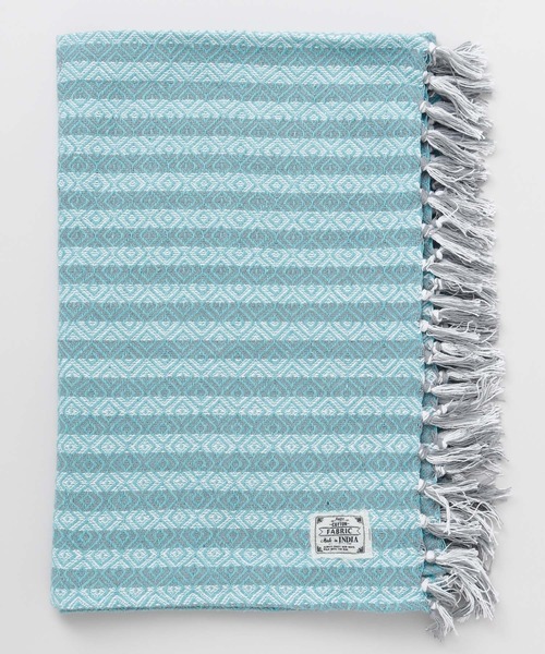 チャイハネ(チャイハネ)の「【チャイハネ】COTTON RUG 大判マルチクロス(インテリア雑貨・レディース・ライトブルー/ベージュ/ネイビー/ブラウン・FREE)」の11枚目の写真