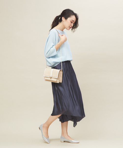 PICHE ABAHOUSE（ピシェ アバハウス）の「fluffy fitフラットパンプス（パンプス・レディース・ブラック/ベージュ/グレー/オレンジ/パープル/シルバー・40/38/39/35/36/37/34）」の7枚目の写真