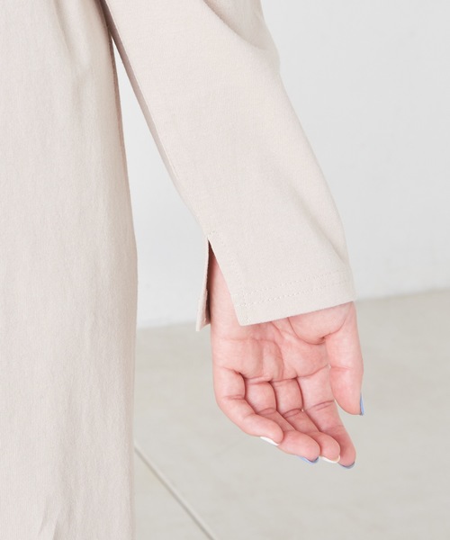 natural couture（ナチュラルクチュール）の「ベルト付きTシャツワンピース（ワンピース・レディース・オフホワイト/ブラック/ベージュ/パープル・FREE）」の13枚目の写真