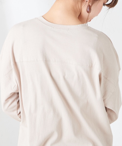 natural couture（ナチュラルクチュール）の「ベルト付きTシャツワンピース（ワンピース・レディース・オフホワイト/ブラック/ベージュ/パープル・FREE）」の17枚目の写真