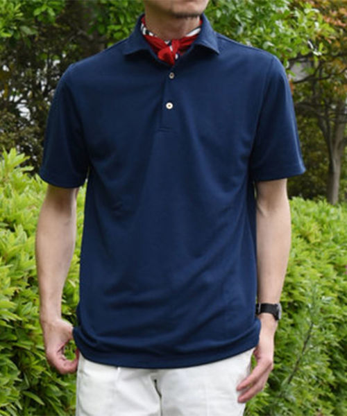 SHIPS（シップス）の「SC:【WEB限定】高機能消臭糸デオセル(R))使用 消臭・抗菌 ポロシャツ（ポロシャツ・メンズ・ホワイト/ブラック/ネイビー・LARGE/MEDIUM/SMALL/X-LARGE）」の4枚目の写真