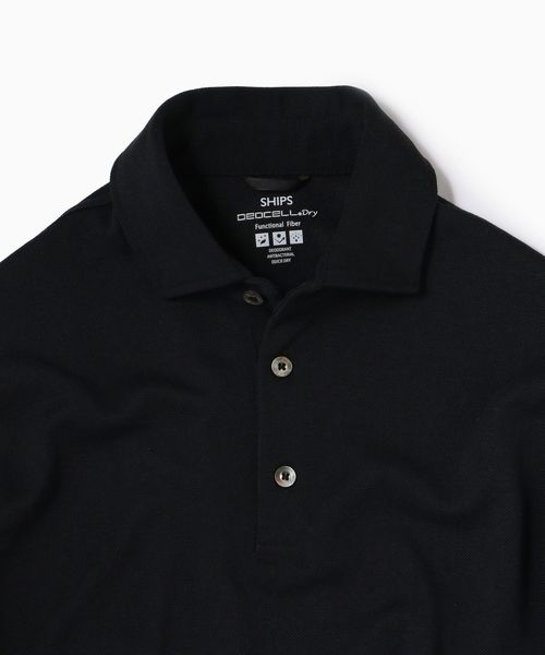 SHIPS（シップス）の「SC:【WEB限定】高機能消臭糸デオセル(R))使用 消臭・抗菌 ポロシャツ（ポロシャツ・メンズ・ホワイト/ブラック/ネイビー・LARGE/MEDIUM/SMALL/X-LARGE）」の14枚目の写真