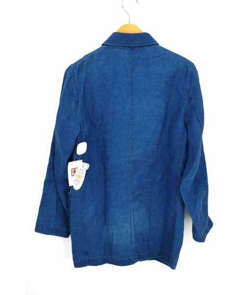 【未使用 タグ付き】Sanca 日本製 インディゴ リネン ワーク ジャケット imgrc0082276642.jpg