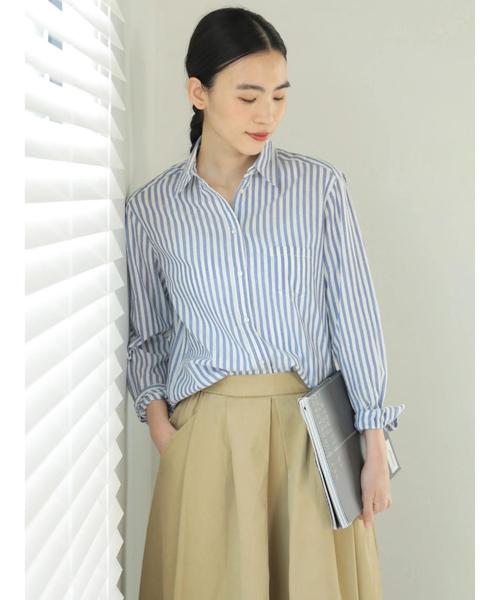 AMERICAN HOLIC(アメリカンホリック)の「12col. ベーシックソフトシャツ *(シャツ/ブラウス・レディース・ピンク/ネイビー/ブルー系その他4/マルチ/ベージュ系その他4/レッド系その他7/ブルー系その他5/サックスブルー/オフホワイト/ブルー系その他7/その他5/その他7・L/M)」の19枚目の写真