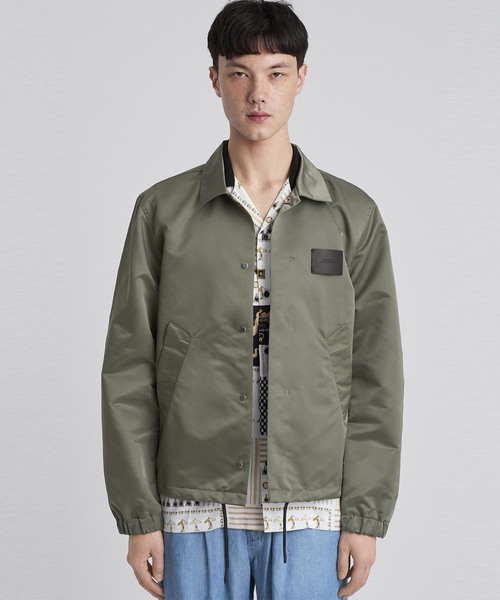 Saturdays NYC(サタデーズ ニューヨークシティ )の「Cooper Satin Jacket(ブルゾン・メンズ・ブラック/ホワイト/オリーブ・M/S/X-LARGE/X-SMALL/L)」の3枚目の写真
