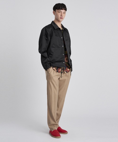 Saturdays NYC(サタデーズ ニューヨークシティ )の「Cooper Satin Jacket(ブルゾン・メンズ・ブラック/ホワイト/オリーブ・M/S/X-LARGE/X-SMALL/L)」の5枚目の写真