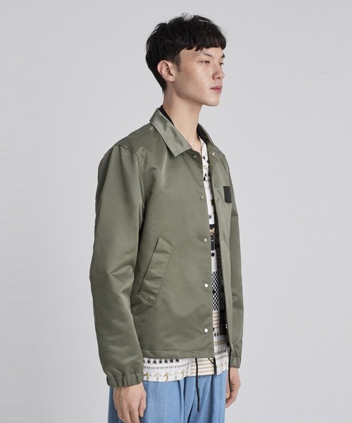 Saturdays NYC(サタデーズ ニューヨークシティ )の「Cooper Satin Jacket(ブルゾン・メンズ・ブラック/ホワイト/オリーブ・M/S/X-LARGE/X-SMALL/L)」の9枚目の写真