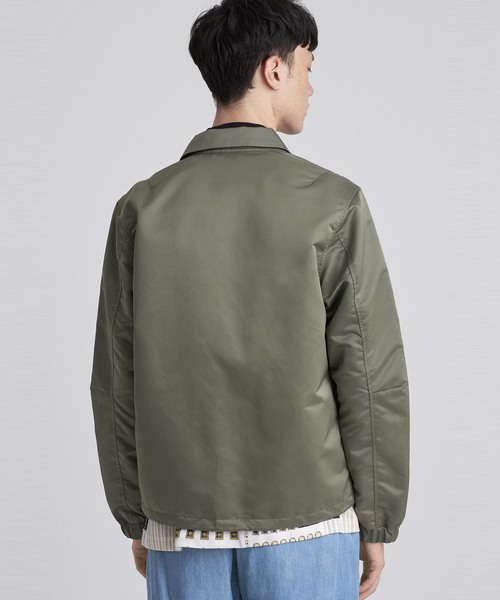 Saturdays NYC(サタデーズ ニューヨークシティ )の「Cooper Satin Jacket(ブルゾン・メンズ・ブラック/ホワイト/オリーブ・M/S/X-LARGE/X-SMALL/L)」の7枚目の写真