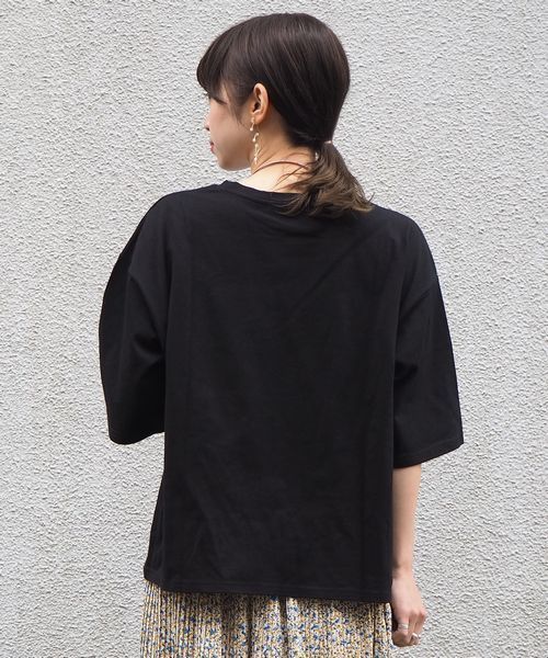 tiptop(ティップトップ)の「風景フォトプリントTシャツ(Tシャツ/カットソー・レディース・オフホワイト/ブラック/ベージュ・FREE)」の9枚目の写真