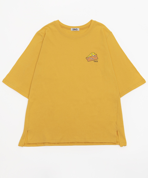 DING（ディング）の「DING/CHEESE Tシャツ（Tシャツ/カットソー・レディース・ホワイト/イエロー/グリーン・FREE）」の7枚目の写真