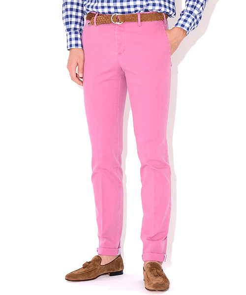 PT01(ピーティーゼロウーノ)の「◎PT01 / “St Barth” ストレッチオックスフォード(その他パンツ・メンズ・オフホワイト/オレンジ/グリーン系その他/ライトブルー/レッド系その他・46/44/48/42/52/50)」の1枚目の写真