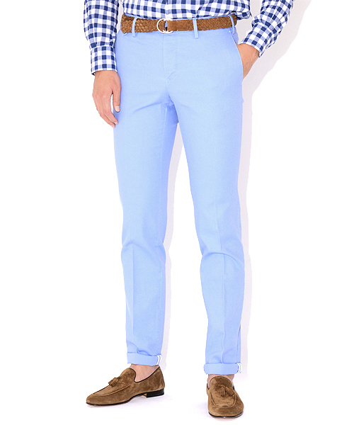 PT01(ピーティーゼロウーノ)の「◎PT01 / “St Barth” ストレッチオックスフォード(その他パンツ・メンズ・オフホワイト/オレンジ/グリーン系その他/ライトブルー/レッド系その他・46/44/48/42/52/50)」の4枚目の写真