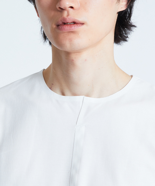 ABAHOUSE(アバハウス)の「キーネック圧着Tシャツ(Tシャツ/カットソー・メンズ・ブラック/ネイビー/オフホワイト/ホワイト系その他・44/46/48)」の17枚目の写真