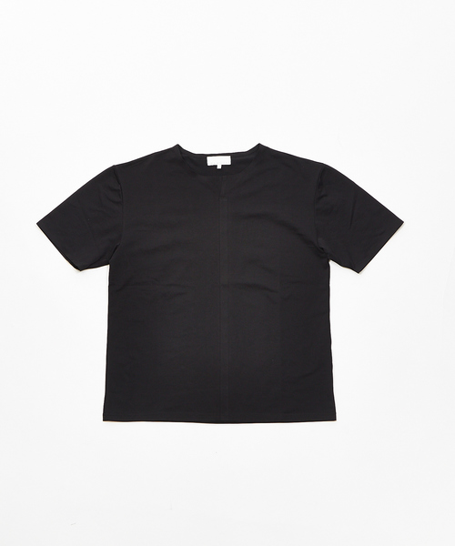 ABAHOUSE(アバハウス)の「キーネック圧着Tシャツ(Tシャツ/カットソー・メンズ・ブラック/ネイビー/オフホワイト/ホワイト系その他・44/46/48)」の22枚目の写真