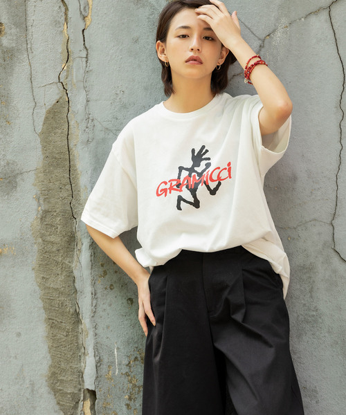 Gramicci(グラミチ)の「GRAMICCI / グラミチ LOGO S/S TEE(Tシャツ/カットソー・メンズ・グレー/ホワイト/ブラック/ミント・M/L/XL/S)」の2枚目の写真