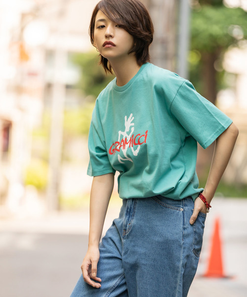 Gramicci(グラミチ)の「GRAMICCI / グラミチ LOGO S/S TEE(Tシャツ/カットソー・メンズ・グレー/ホワイト/ブラック/ミント・M/L/XL/S)」の14枚目の写真