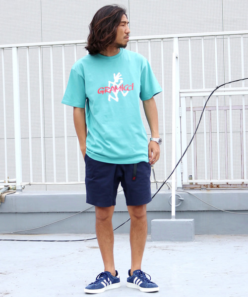 Gramicci(グラミチ)の「GRAMICCI / グラミチ LOGO S/S TEE(Tシャツ/カットソー・メンズ・グレー/ホワイト/ブラック/ミント・M/L/XL/S)」の5枚目の写真