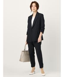 美品　スーツカンパニー　Oggi×TSC ウォッシャブル ダブルブレスト　36 美品 スーツカンパニー Oggi×TSC ウォッシャブル ダブルブレスト