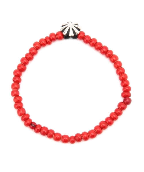 BEAMS（ビームス）の「ROSETTA PRAYER×BEAMS / 別注 コンチョ ブレスレット（ブレスレット・メンズ・インディゴブルー/その他1/レッド/ライトブルー/ブラック/オフホワイト・ONE SIZE）」の10枚目の写真