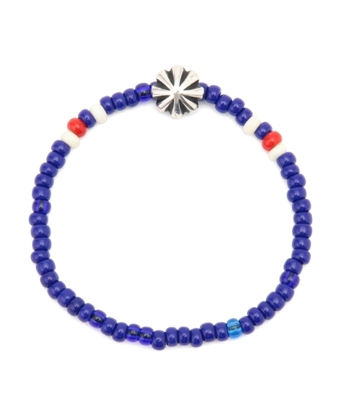 BEAMS（ビームス）の「ROSETTA PRAYER×BEAMS / 別注 コンチョ ブレスレット（ブレスレット・メンズ・インディゴブルー/その他1/レッド/ライトブルー/ブラック/オフホワイト・ONE SIZE）」の11枚目の写真