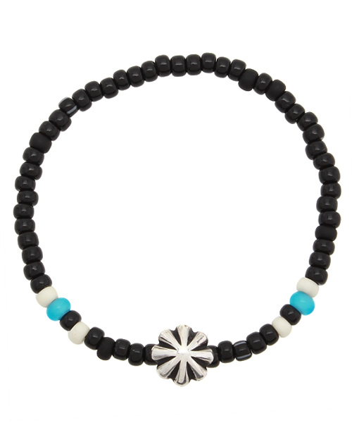 BEAMS（ビームス）の「ROSETTA PRAYER×BEAMS / 別注 コンチョ ブレスレット（ブレスレット・メンズ・インディゴブルー/その他1/レッド/ライトブルー/ブラック/オフホワイト・ONE SIZE）」の3枚目の写真