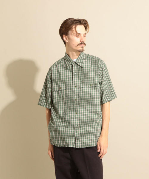 Steven Alan＞ 200/2 ロンドンストライプ レギュラーカラー