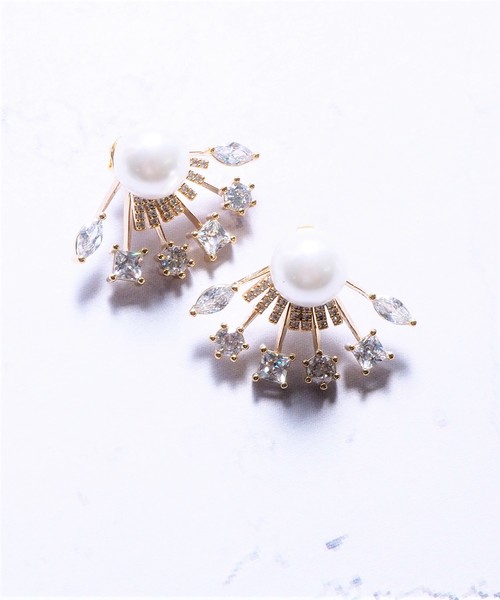 mia trim(ミアトリム)の「《mia trim》パールキュービック2wayピアス(ピアス(両耳用))」|その他1