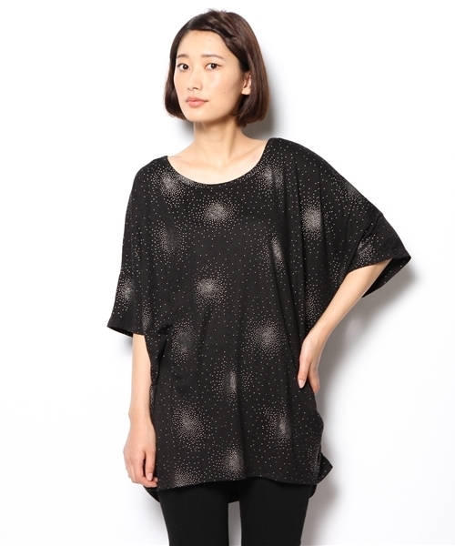 OUTLET(アウトレット)の「【Discoat】ホットフィットチュニック(Tシャツ/カットソー・レディース・オフホワイト/グレー/ブラック・FREE)」の2枚目の写真