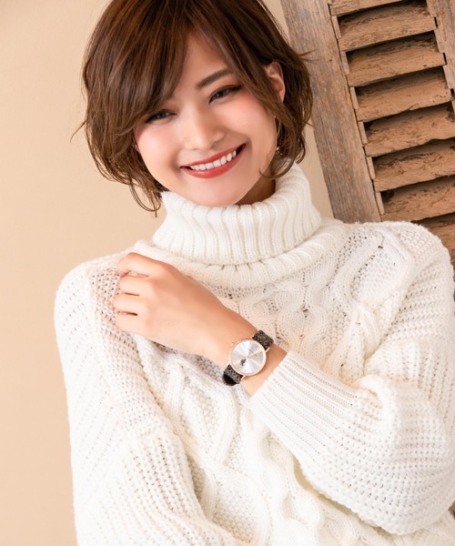 U.S. POLO ASSN.（ユーエスポロアッスン）の「【U.S. POLO ASSN.】ユーエスポロアッスン 腕時計 ブラウンレザー 36mm クォーツ（アナログ腕時計・レディース・シルバー/アイボリー・FREE）」の9枚目の写真